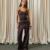 Lucy Scrunch Pants – Brown
