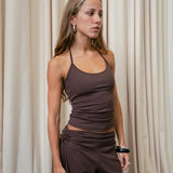 Nomi Halter Top – Brown