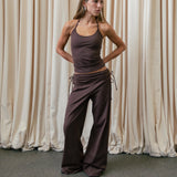 Nomi Halter Top – Brown
