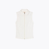 Cleo Zip-up Vest – White
