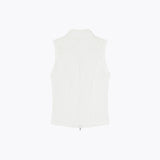 Cleo Zip-up Vest – White