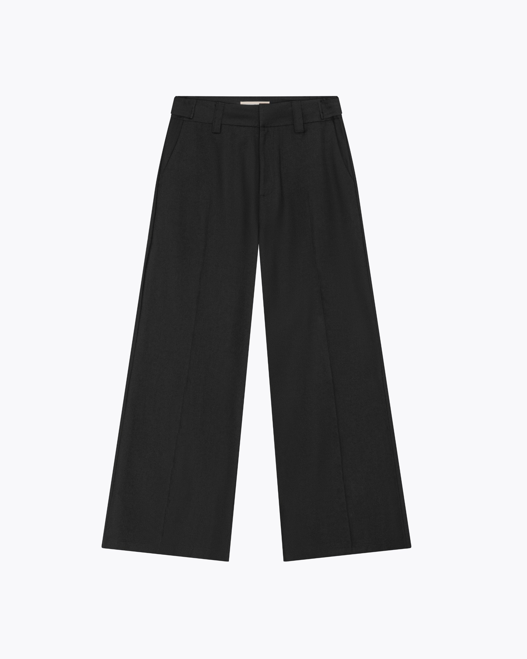 Kate Low Waist Suit Pants – Black