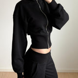 Gabrielle Zip-up - Black