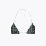 OM Bikini Top / Grey Check