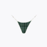 Scoop Bikini Bottom / Green Check